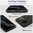 thumbnail image 4 of Designed for Pixel 8 Case, [Military-Grade Drop Protection][Anti-Scratch Microfiber Lining] Silicone Slim Thin Shockproof Phone Case for Google Pixel 8 (Black), 4 of 13