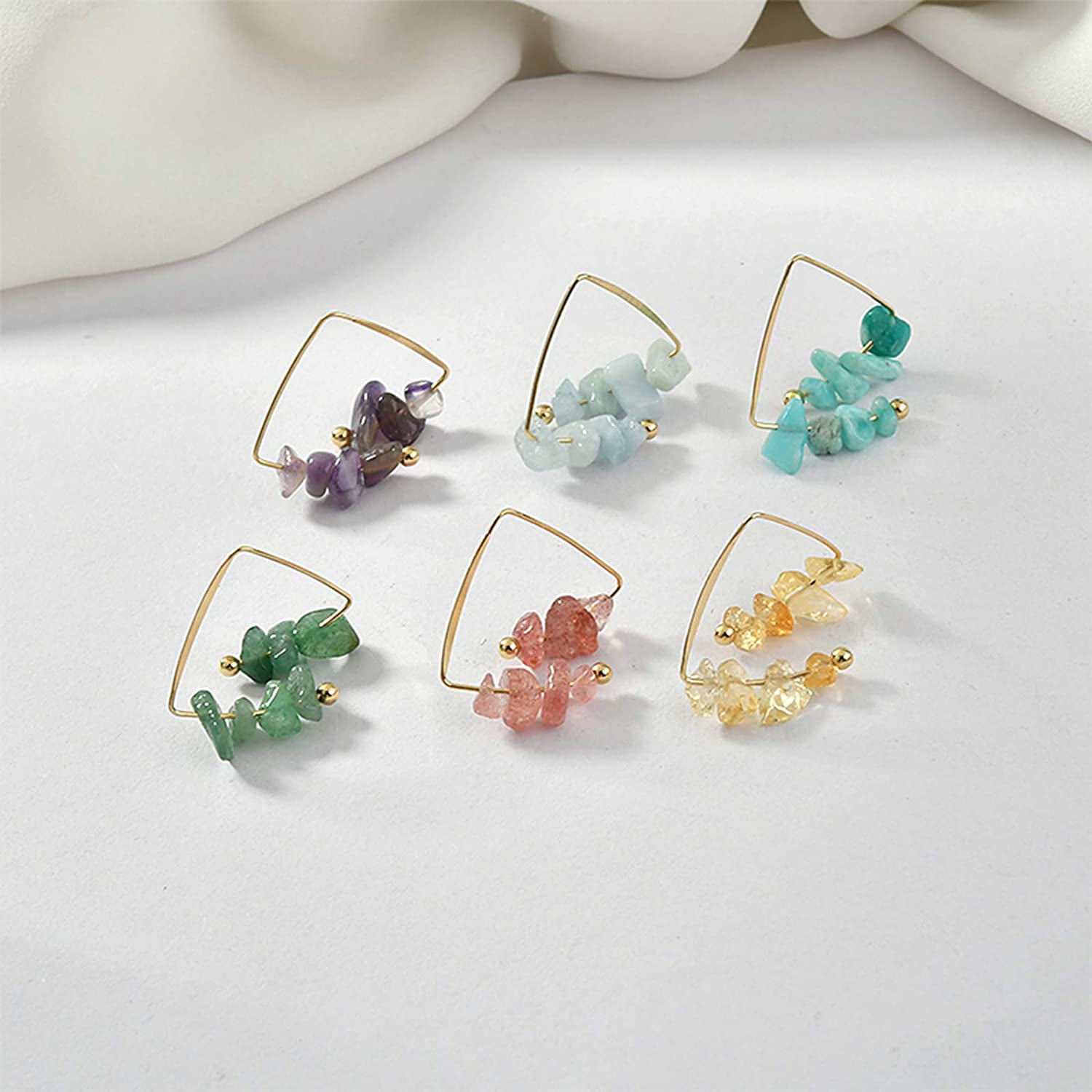 Jewelry Making Kit Including Chip Beads Alloy Pendants Flower Beads Jump Rings Head Pins Eye Pin Earring Hooks Plier Elastic Thread Aluminum Wire