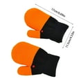 thumbnail image 4 of Karoyedx Boys Mittens Toddler Kids Cute Goose Warm Winter Gloves Girls Crochet Knit Mittens Fleece Lined Ski Snow Gloves Silver Size,4-12 Years, 4 of 9
