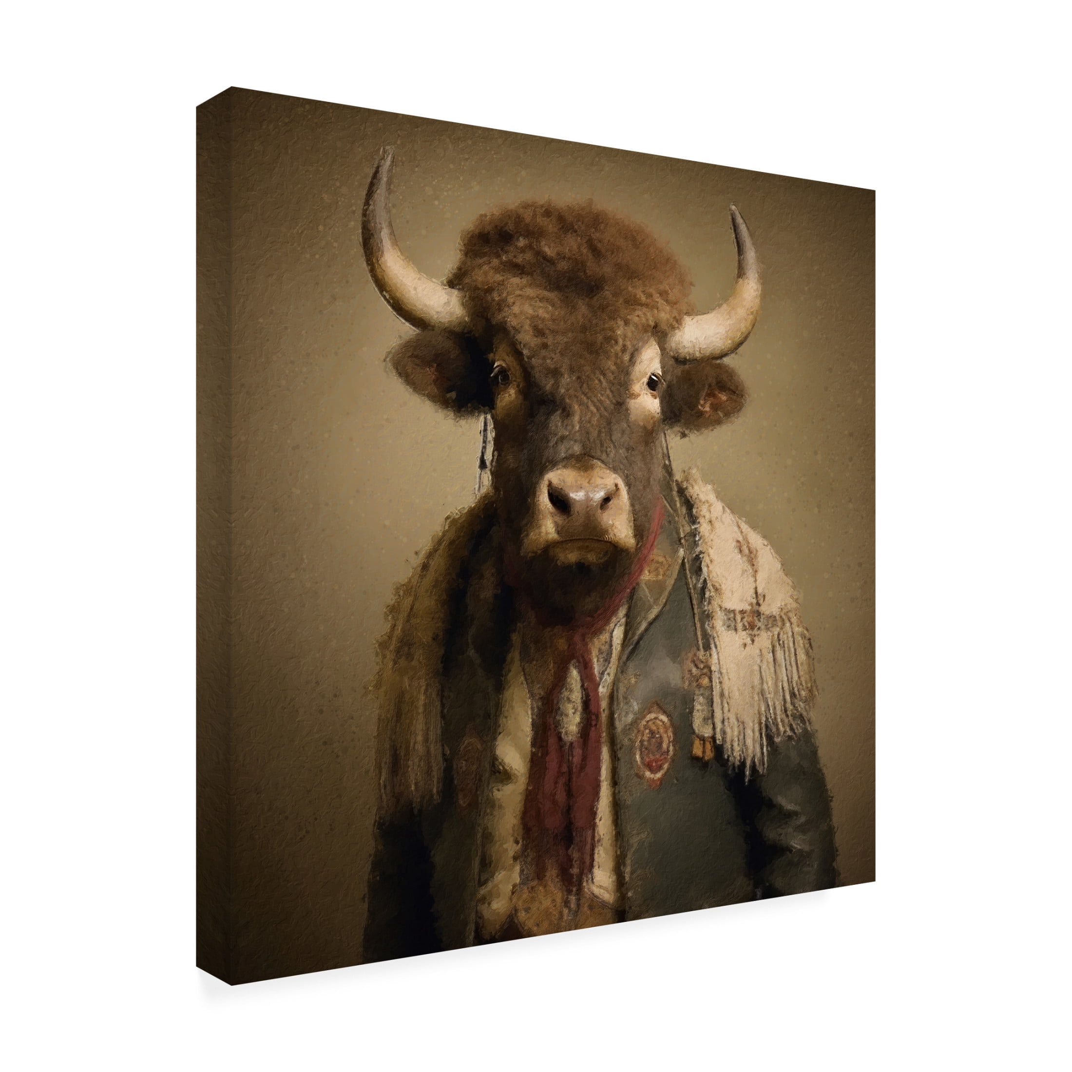 Canvas Wall Art - Sean Parnell 'Buffalo Springfield' Wall Art for Living Room, Bedroom, or Office Décor by Trademark Fine Art - 24 x 24 Inches