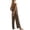 Coffee, variant on Jumpsuits for Women Casual Wide Leg Overalls Sleeveless Vacation Outfits One Piece Boho Printed Romper with Pocket