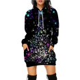 thumbnail image 1 of Vestido con capucha de árbol de Navidad para mujer, suéter de patrón divertido, ropa de fiesta de vacaciones de Navidad, falda de moda informal, Jersey, nuevo, 1 of 4