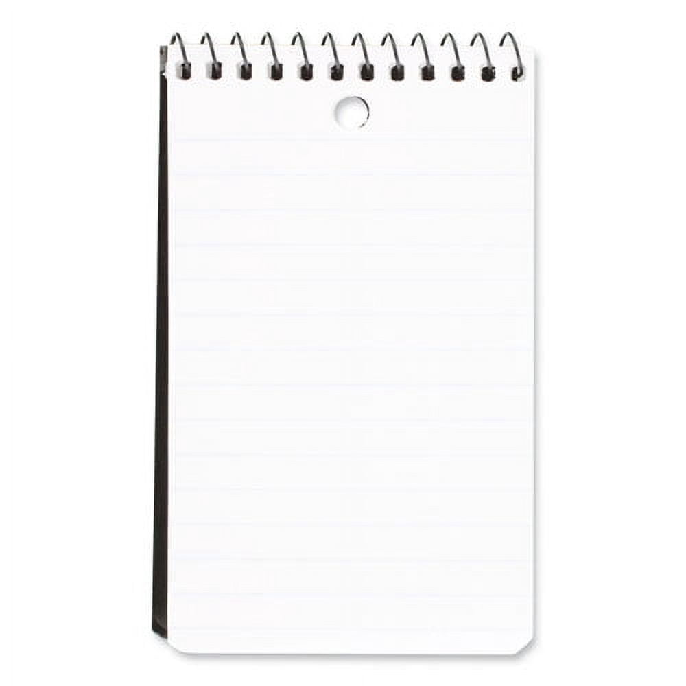 Wirebound Memo Pad With Wall-Hanger Eyelet, Medium/college Rule, Randomly Assorted Cover Colors, 60 White 3 X 5 Sheets | Bundle of 10 Each