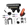 thumbnail image 4 of Almencla Bike Light 6 Modes 8 LED Bicycle Light Set for Cycling Night Riding Mountain B, 4 of 8