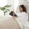 thumbnail image 3 of Westinghouse Electric Heated Blanket Flannel & Sherpa Fast Heating Blanket 100" x 90", ETL Certification with 10 Heating Levels & 1-12 Timing Adjustment,Beige & White, 3 of 8