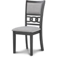 thumbnail image 5 of New Classic Furniture Gia 5-Piece Round Solid Wood Dining Set in Gray, 5 of 7