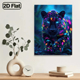 thumbnail image 4 of 500pcs Colorful Glow-in-the-Dark Leopard Pattern Home Decor Large Size Adult Puzzle Game Creative Educational Fun Family Interaction Perfect Gift Bright Colors Unique Puzzle Hobby Challenge Birt, 4 of 9