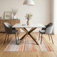 thumbnail image 3 of ODIKA 5'x7' Washable Area Rug Non-Slip, Low Pile, Stain Resistant Alfombra Vintage Faded Stripe Abstract Motif Sala Beige Para for Guest Room, Lounge, Apartment, 3 of 7