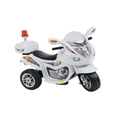 thumbnail image 2 of PINGÜE® Motocicleta Eléctrica tipo Triciclo para Niños | Estilo Patrulla Policía | Batería 6V, Avance/Atrás, Ruedas Traseras Motorizadas | Seguro y Divertido | ATV/Todo Terreno |, 2 of 11