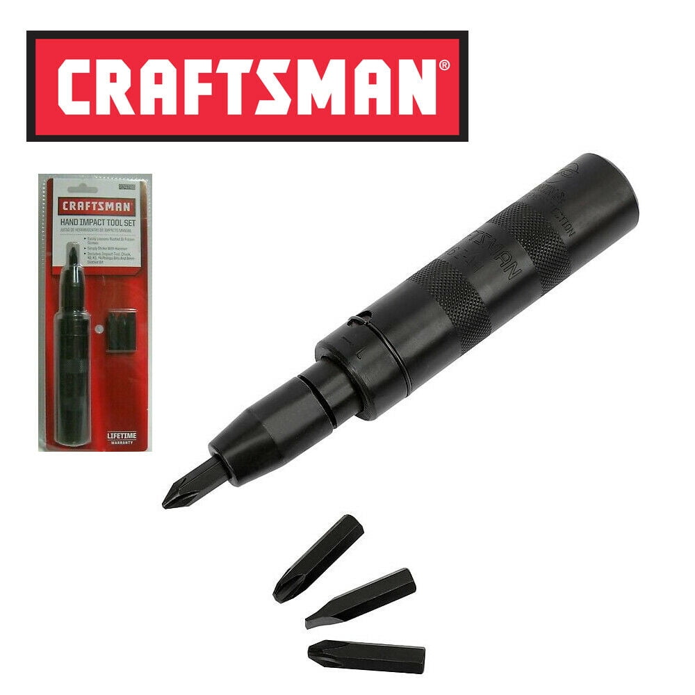 Craftsman Hand Impact Driver Mechanic Tool Set 1/2 Inch Drive 8mm Bit 9