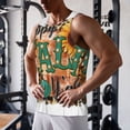 thumbnail image 5 of Gukieu Happy Fall Y'All Print Men's Quick Dry Fitness Vest, Round Neck Sleeveless Fitness Bodybuilding Top-4X-Large, 5 of 7