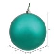 thumbnail image 2 of Vickerman 10" Teal Glitter Ball Ornament, 2 of 2