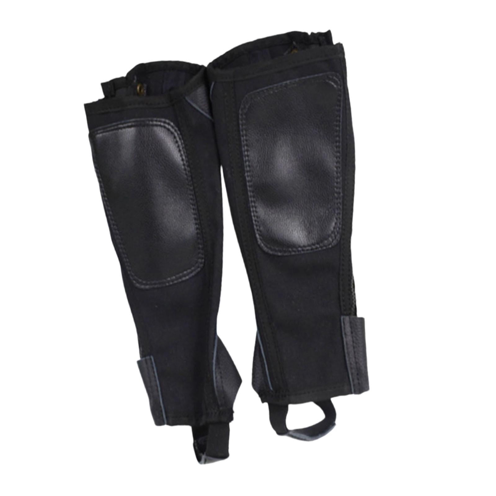 GARENDE 2x Horse Riding Half Chap Breathable Protection Sleeve Equestrian Boot Tops 2XL