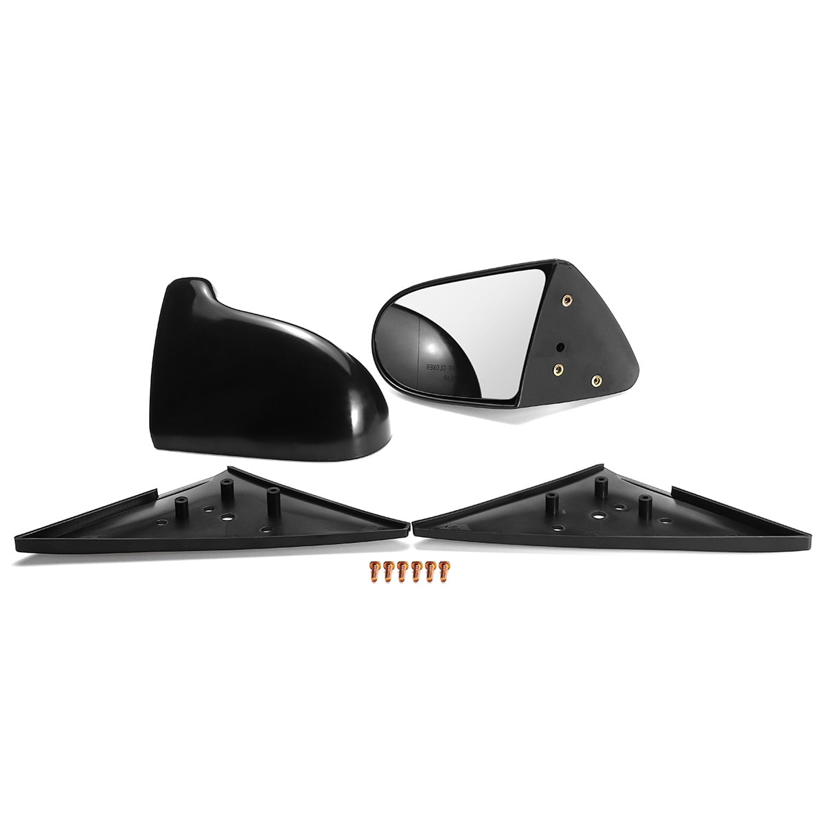For Honda Civic EK Sedan 19962000 Gloss Black Side Rear View Mirror