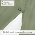 thumbnail image 4 of HNB Store Zipper Fitted Sheet Only, Twin XL Size 16" Deep Pocket Premium 1000TC Pure Egyptian Cotton - Moss, 4 of 6