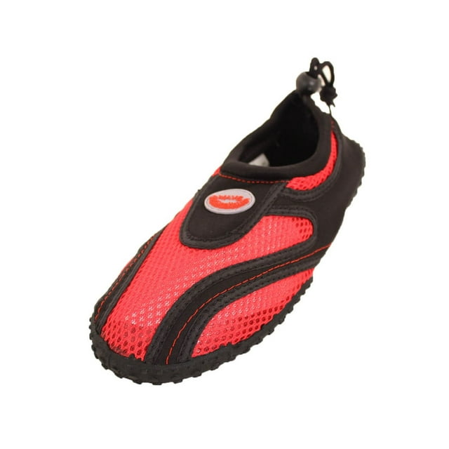 Chaussette Aquatique à Cordon pour Femmes Chaussure d'Eau Ajustable Plage à Enfiler