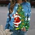 thumbnail image 2 of Dyegold Ugly Christmas Sweatshirt Women Savings Funny Crewneck Cute Tops Merry Christmas Holiday Graphic Blouse Xmas Santa Plus Size Novelty Sweatshirt Ladies Casual Sweater Teen Girls Pullover, 2 of 4