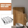 thumbnail image 2 of 2-Slot Under Cabinet Shelf Basket Organizer, Metal Wire Rack Hanging Storage Holds up to 22lbs for Kitchen Pantry or Refrigerator, Black, 2 of 9