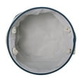 thumbnail image 2 of Bone Dry Pet Storage Collection Striped Paw Patch Bin, Large Round, Navy, 2 of 3