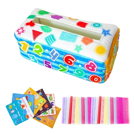 

Babies Tissue Box Toy | Montessori Toy for Babies and Toddlers | Magic Tissue Box Babies Toy Learning Toy for 0-36 Month Development Toy Educational Manipulative Preschool Learning Toys