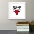 thumbnail image 5 of Gallery Pops NBA Chicago Bulls - Global Logo Wall Art, White Framed Version, 12" x 12", 5 of 5