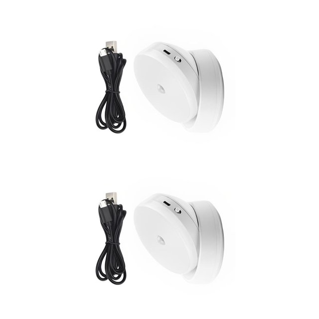 Sensor de movimiento Naiovety Luz nocturna 2piezas Luz blanca