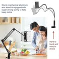 thumbnail image 4 of Soporte para tableta para cama, ajustable y plegable con rotación de 360 grados para iPhone, iPad, teléfono celular, tableta, Kindle Fire u otros dispositivos de 1,85" a 12,8", 4 of 5