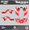 Red, variant on Kalair GFX Graphics Kit for Honda ATV TRX 400EX (2008-2016) Factory Series