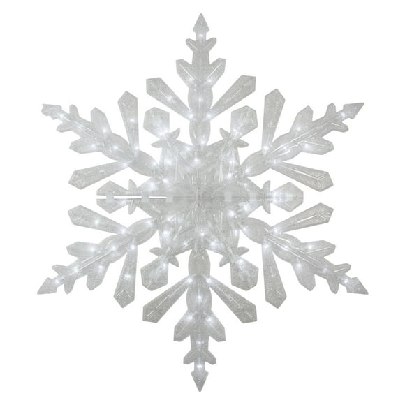 Northlight 47" LED Lighted Twinkling Cool White Snowflake Christmas Outdoor Decoration