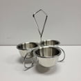 thumbnail image 3 of Soro Essentials- 10 oz. Stainless Steel Three-Way Server Caddy with Bowl- Serving Bowl Set Stand for Parties Serving Stand for Salsa Sauces Dressing Candy Dining Dinnerware Home Kitchen Restaurant, 3 of 6