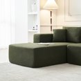 thumbnail image 4 of JONPONY  Sponge Sectional Sofa Couch for Living Room,L Shaped Modern Lamb Modular High Density Sponge Floor Sofa,Upholstered Corner Cloud Couch,Green, 4 of 9