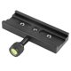 thumbnail image 1 of Black QR-120 Clamp Adapter for 1/4" 3/8" Quick Release Plate for Arca SWISS RSS Tripod, 1 of 4