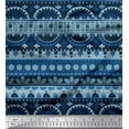 thumbnail image 1 of Soimoi Polyester Crepe Fabric Dot,Stripe & Semi Mandala Decorative Decor Fabric Printed Yard 52 Inch Wide, 1 of 2