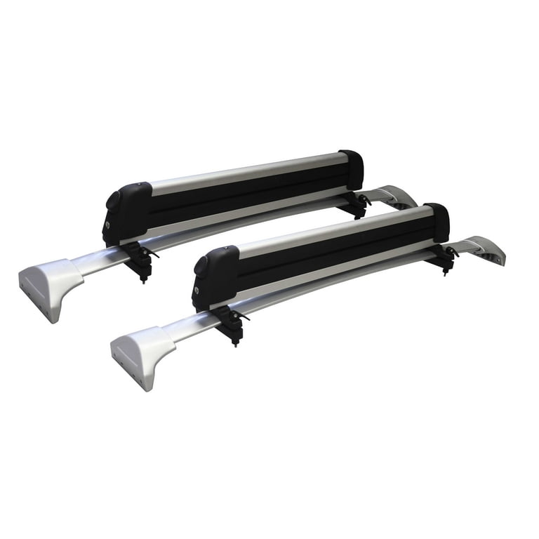 BrightLines Roof Racks Cross Bars Ski Rack Combo Compatible with Honda Pilot 2016 2022 Silver