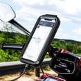 thumbnail image 3 of ZheElen IPX8 Waterproof ABS Motorcycle Stand Holder 360 Degrees Adjustable Rack Case Bicycle Mobile Phones Support Accessory Handlebar Small, 3 of 6