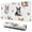 Cartoon Corgi Dog, variant on Long Mouse Pads for Desk,Black Cute Dachshund Dog and Wine Desk Mats on Top Of Desks, Desk Mouse Pad Extra Large with 3mm Non-Slip Base and Stitched Edge for Gaming,Office,Work,Home 31.5"x11.8"
