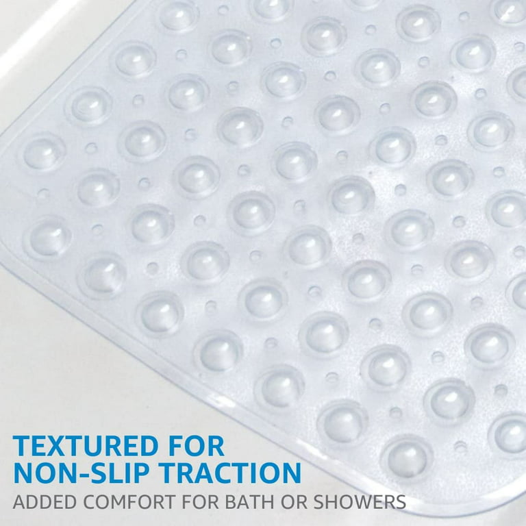 SlipX Solutions Bubble Bath Mat Clear