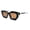 Black Frame Tea, variant on Retro Sunglasses for Women and Men Small Frame AC Lens Sun Visor Protection Literary Box Sunglasses and Personalized