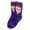 A-Purple50, variant on Bibifish Womens Socks Funky Graphic Mid Socks For Ladies Casual Funny Abstract Cartoon Socks Soft Comfy Cotton Girls Crew Socks