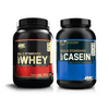 Optimum Nutrition Gold Standard Whey + Casein Protein Powder Stack (Choice of Flavors)