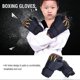thumbnail image 4 of Kids Boxing Gloves, Fighting, Muay Thai, Sparring, Punching, Kickboxing, Grappling, Sandbag, Black, 4 of 4