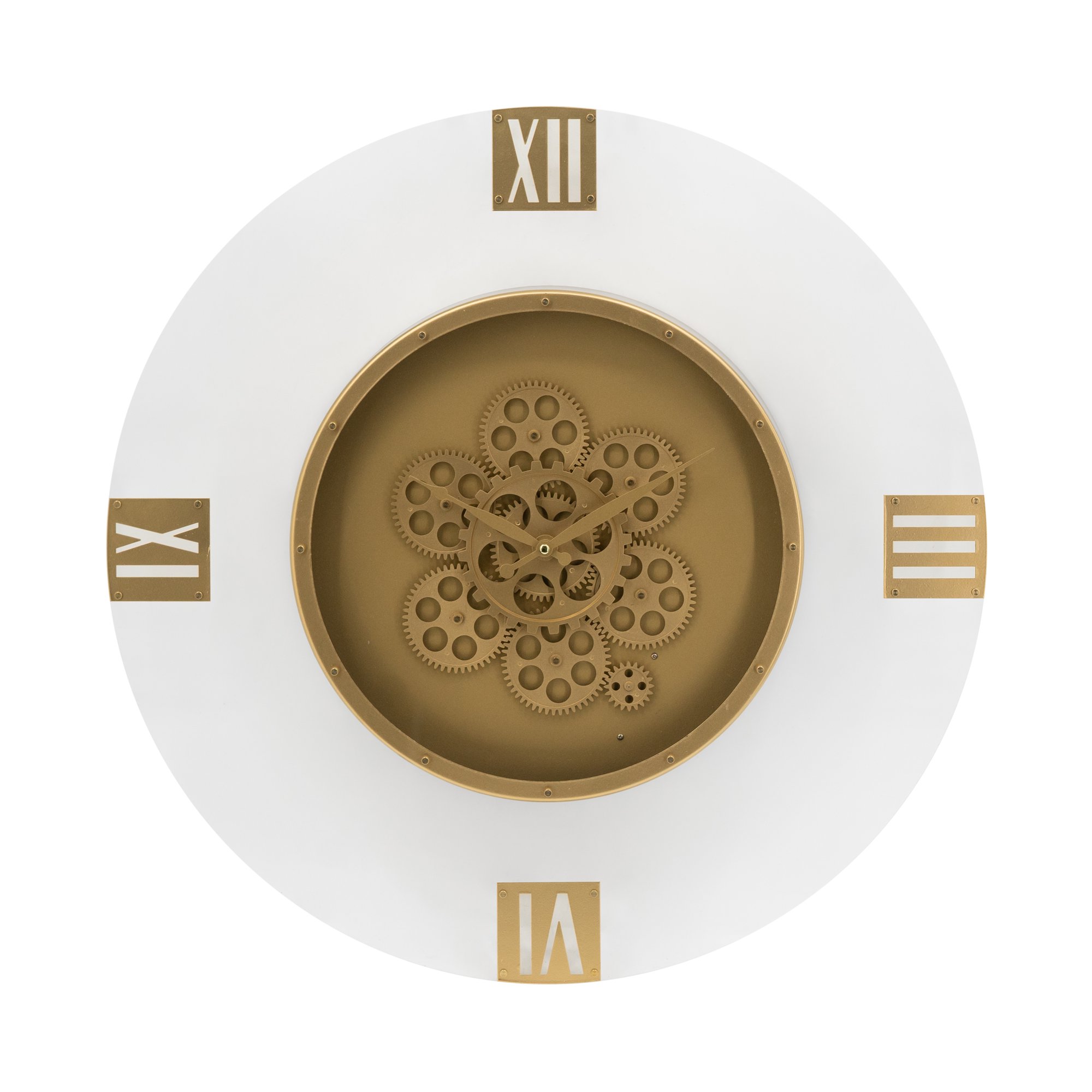 Acrylic Gears Wall Clock - 23.5Dia. - Gold