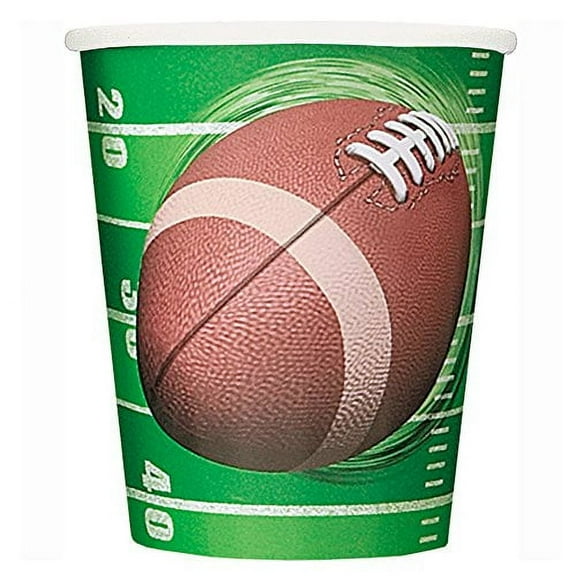 9oz Football Party Cups, 8ct