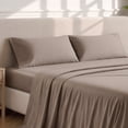 thumbnail image 3 of Bare Home Pillowcase Set - Premium 1800 Collection - Double Brushed - Ultra Soft - King Size, Taupe, 2 Count, 3 of 8