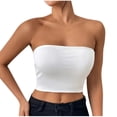thumbnail image 2 of PInxai Tube Tops for Women Strapless Backless Going out Tops Skinny Streetwear Clubwear Crops Tops Summer Fashion, 2 of 4