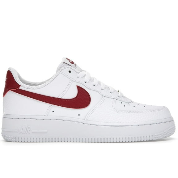 Nike Men's Air Force 1 Low White Team Red Basketball Shoes, from StockX