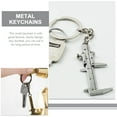 thumbnail image 4 of OULII 4Pcs Metal Keyring Zinc Alloy Key Ornament Simple but Classic Design for Everyday Use, 4 of 7