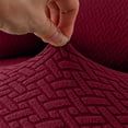 thumbnail image 7 of Fasiaou Seat Covers for Dining Room Chair, Stretch Fit Removable Washable Chair Seat Cushion Protector Slipcovers with Ties,Red, 7 of 7