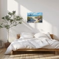 thumbnail image 3 of ZHONGYUTONG Beach Canvas Wall Art for Bathroom Seaside Bicycle Pictures Seascape Scene Painting Ocean Artwork for Coastal Themed Decor Framed (12.00" x 18.00"), 3 of 5