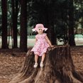 thumbnail image 2 of Kids Bowknot Wide Sun Hat UV Protection for Outdoor Travel, 2 of 4